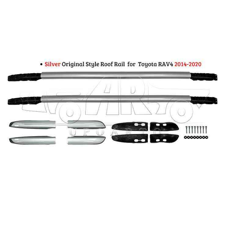 AR-Toyota-0136 Silver Original Style Roof Rail para sa Toyota RAV4 2014-2020