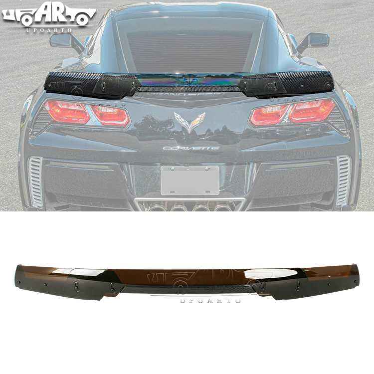 AR-Chevrolet-020 With Gurney Flap Wicker Bill Stage 3 Rear Spoiler for Chevrolet Corvette C7 2014-2019