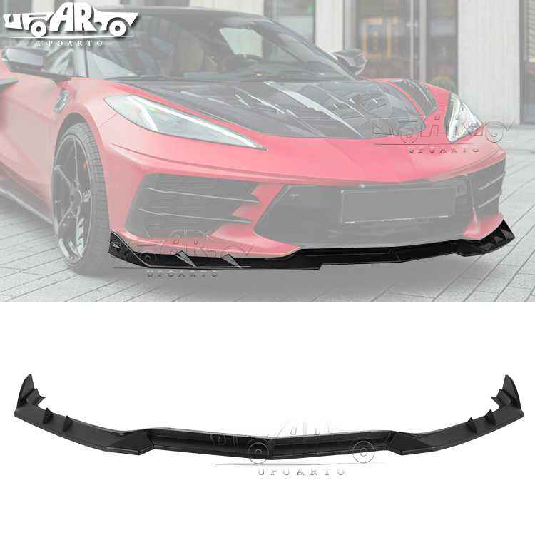 AR-Chevrolet-017 3 أجزاء من شفة أمامية لسيارة Chevrolet Corvette C8 2020-2025