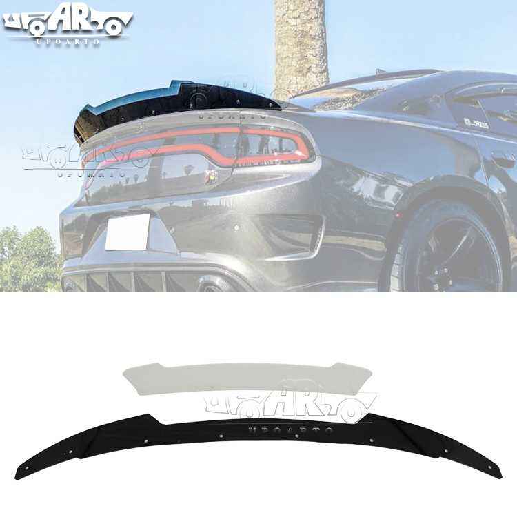 AR-Dodge-027 Venom V2 Wickerbill Style Rear Spoiler for Dodge Charger SRT Hellcat Scat Pack 2015-2023
