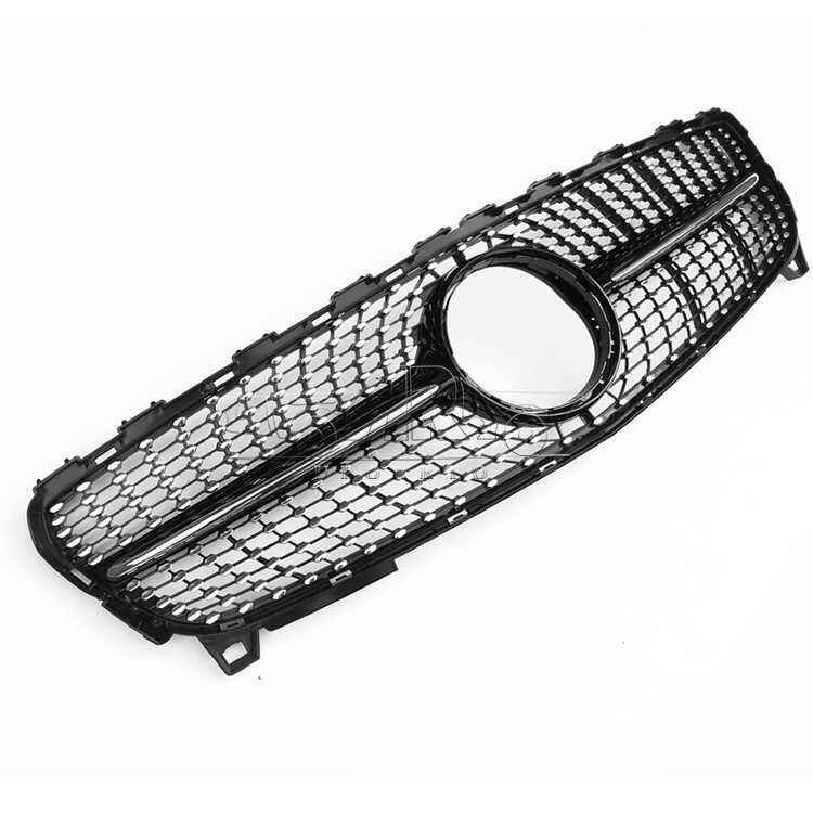 AR-BenZGR-003 Grille Depan Bergaya Berlian untuk Mercedes Benz Kelas A W176 2016-2018