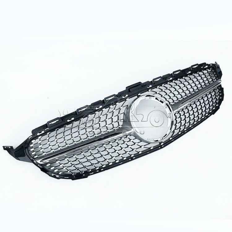 AR-BenZGR-017 Utan kamerahål Diamond Style Front Grill för Mercedes Benz C Class W205 2019-2021