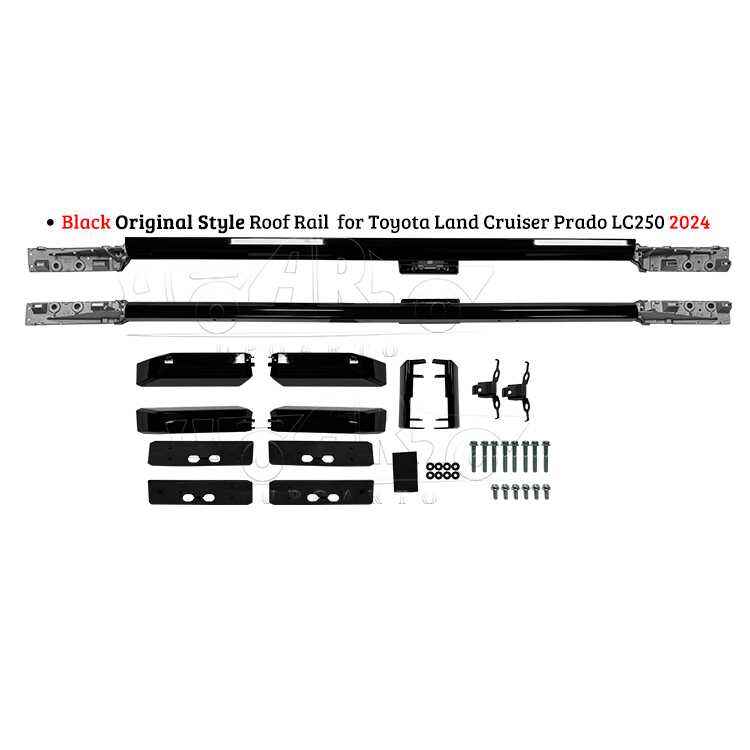 AR-Toyota-0147 Black Original Style Roof Rail For Toyota Land Cruiser Prado LC250 2024