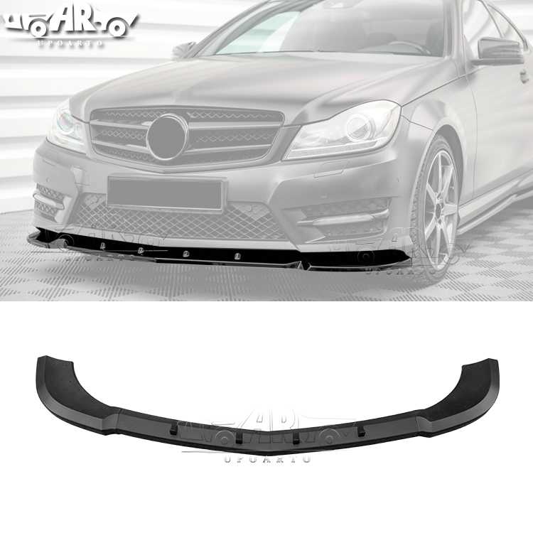 AR-BenZ-0109 3 Parts Front Lip for Mercedes-Benz C-Class W204 AMG 2007-2013