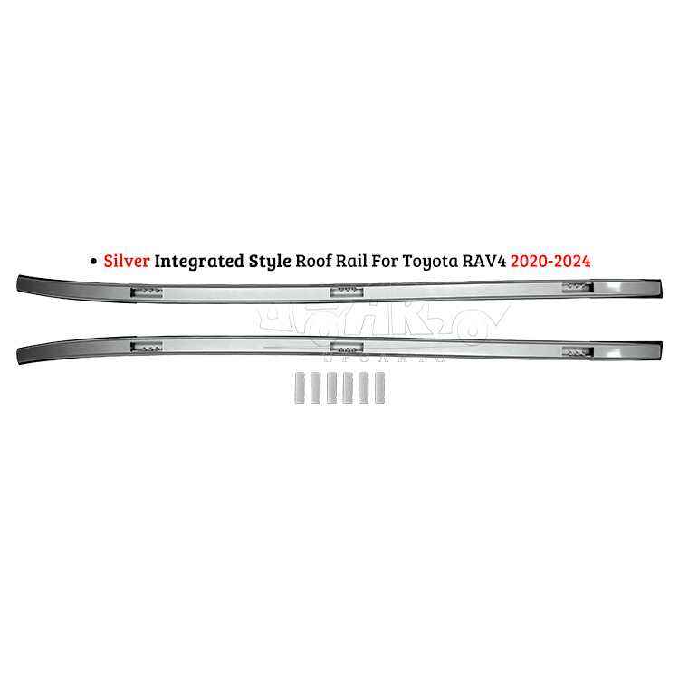 AR-Toyota-0138 Silver Integrated Style Roof Rail For Toyota RAV4 2020-2024