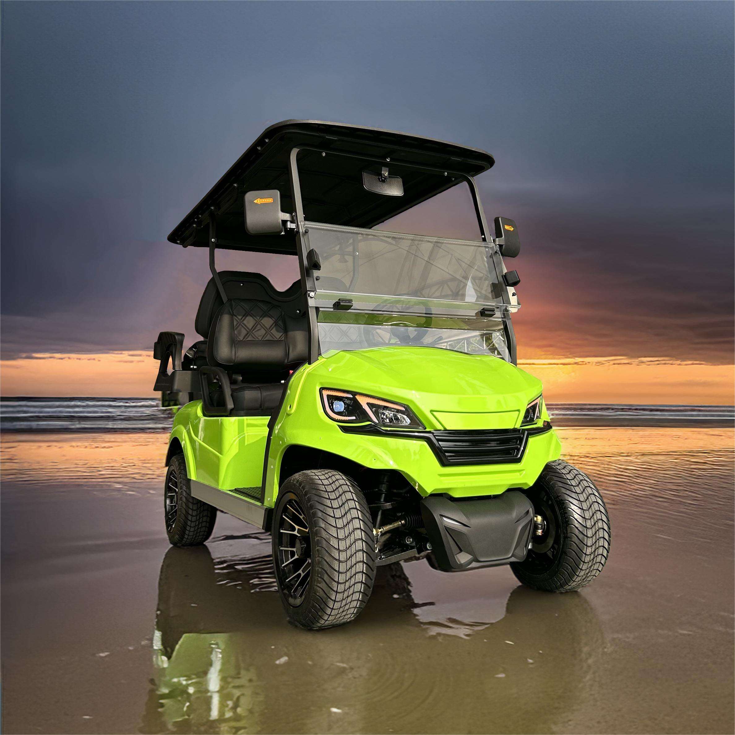 Customizable Street Legal 4 Seat Lithium Battery Electric Golf Cart Off Road