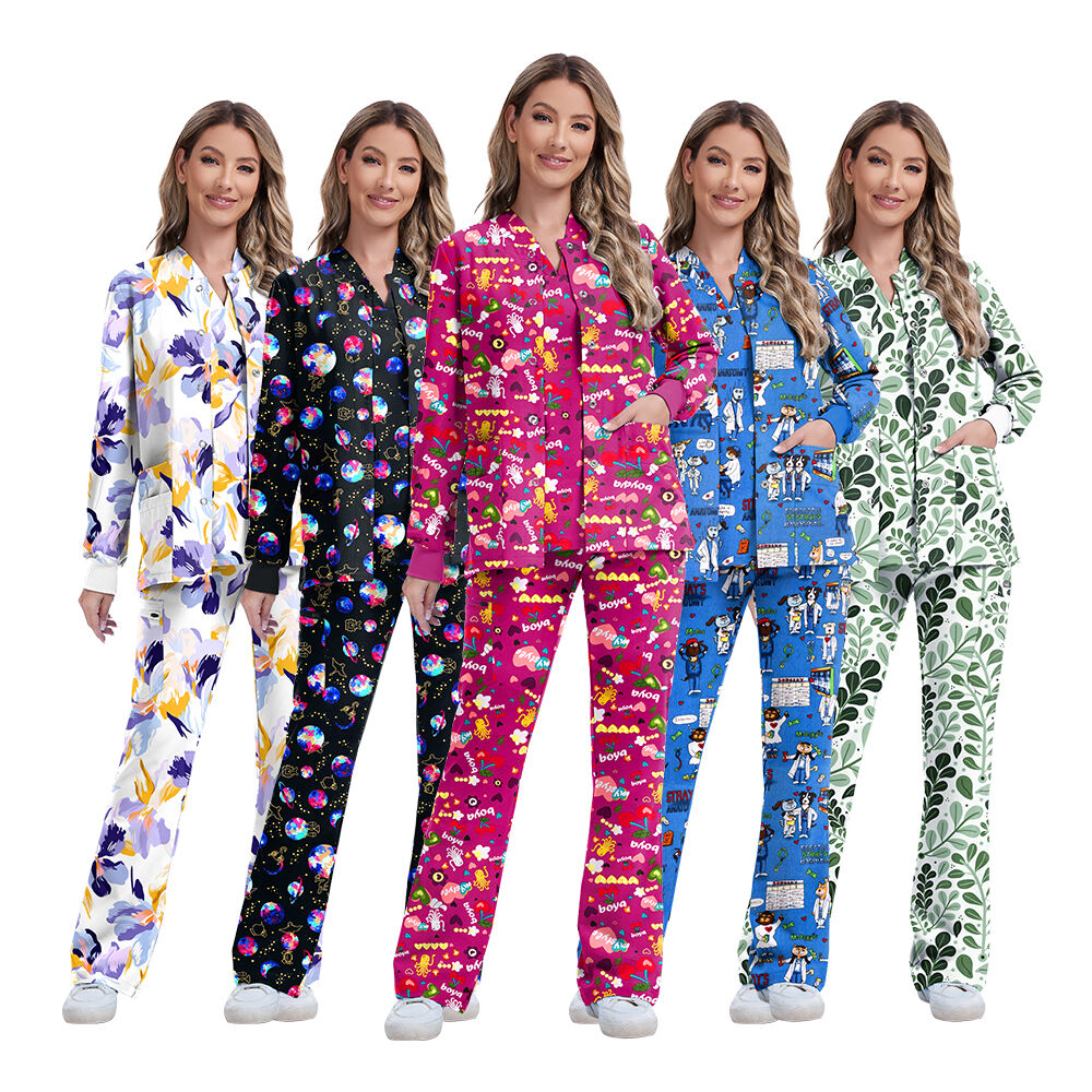 What Features to Look for in Wholesale Women's Print Scrub Jackets