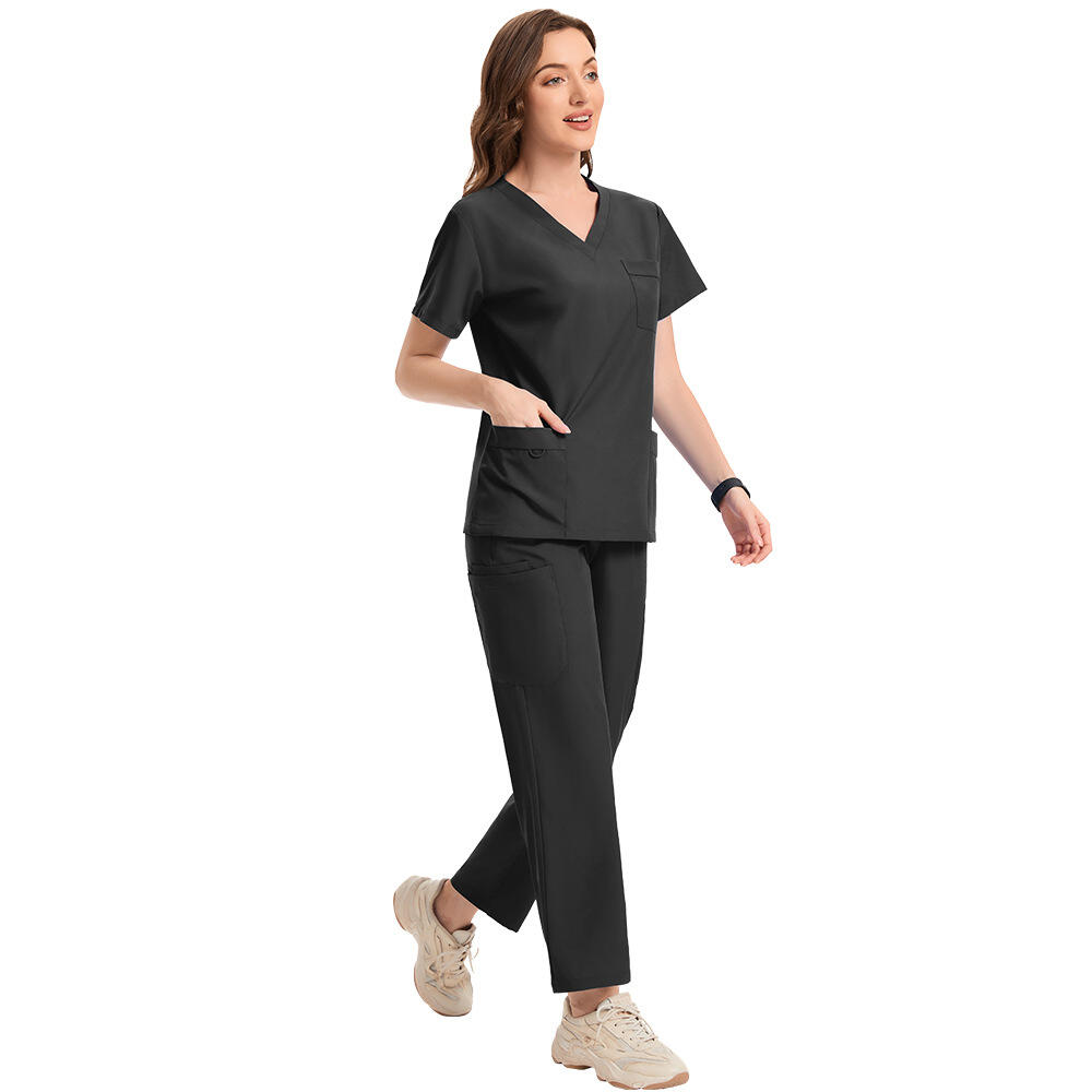What to Look for When Sourcing Wholesale Black Women's Scrubs Sets?