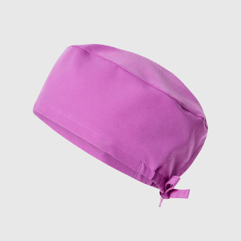 Solid Trim Hats Hospital Use Dust Proof Scrubs Caps Sweat Towel Salon Work Cap