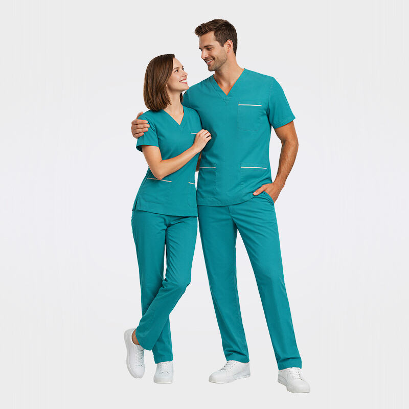 Cotton Soft Straight-leg Pants Medical Scrub Set for Hospital Clinics 42013