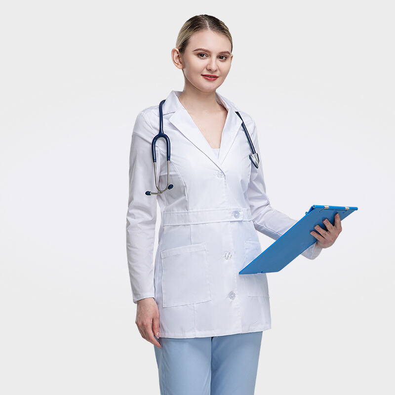 Long Sleeves Medical Lab Coat for Women TS Material Womens Medical Coats-92001