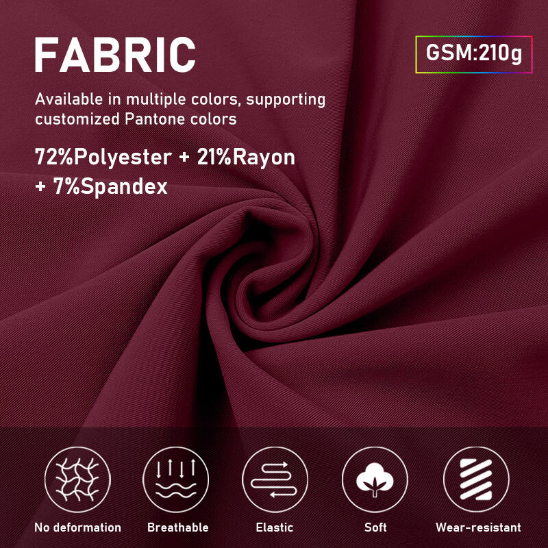 Polyester72%+Rayon21%+Spandex7% TRS