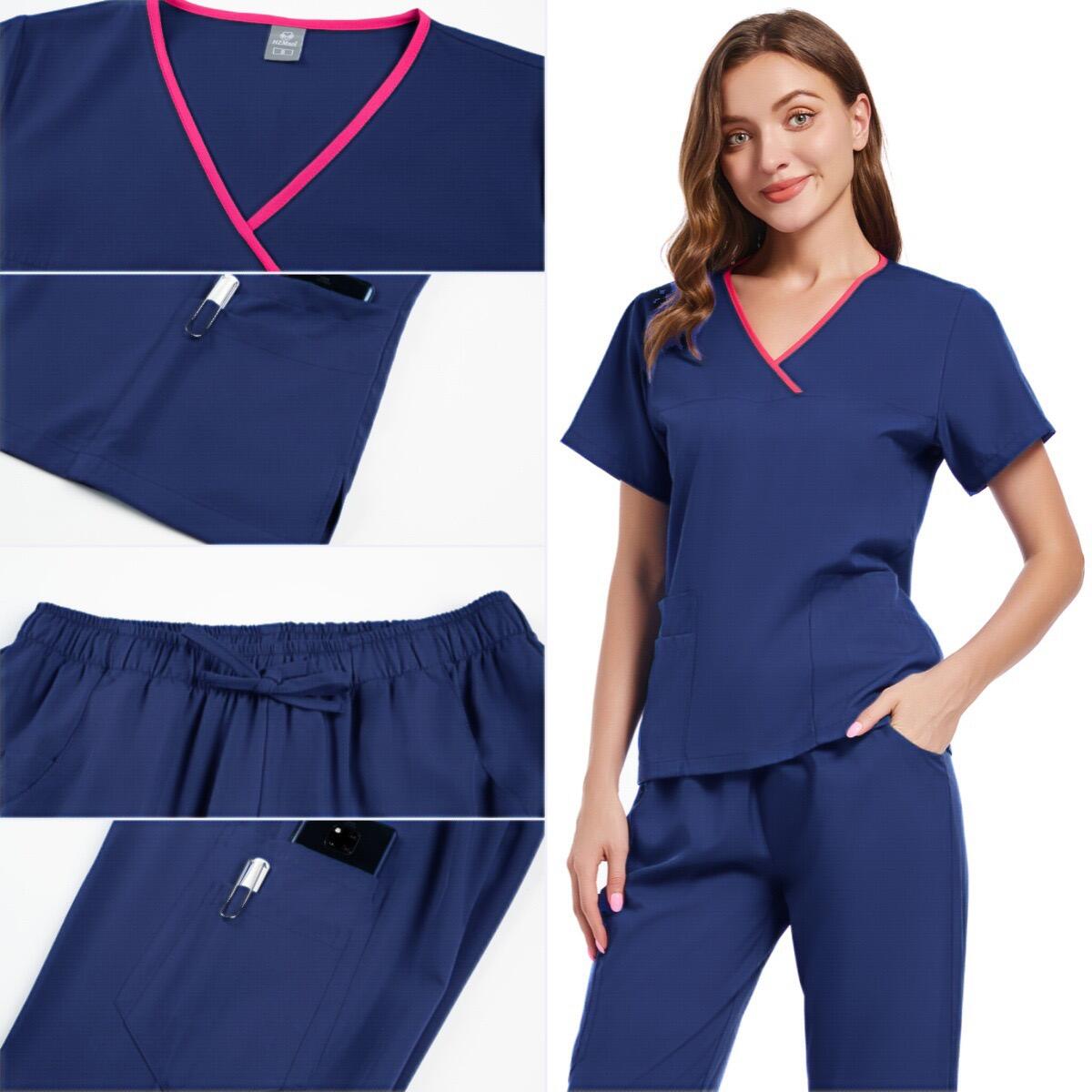 How Navy Blue Scrub Sets Enhance Professional Appearance in the Workplace