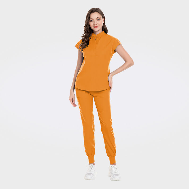 High Quality Fabric Scrubs Uniforms Stylish neckline Design Medical Scrubs-42024