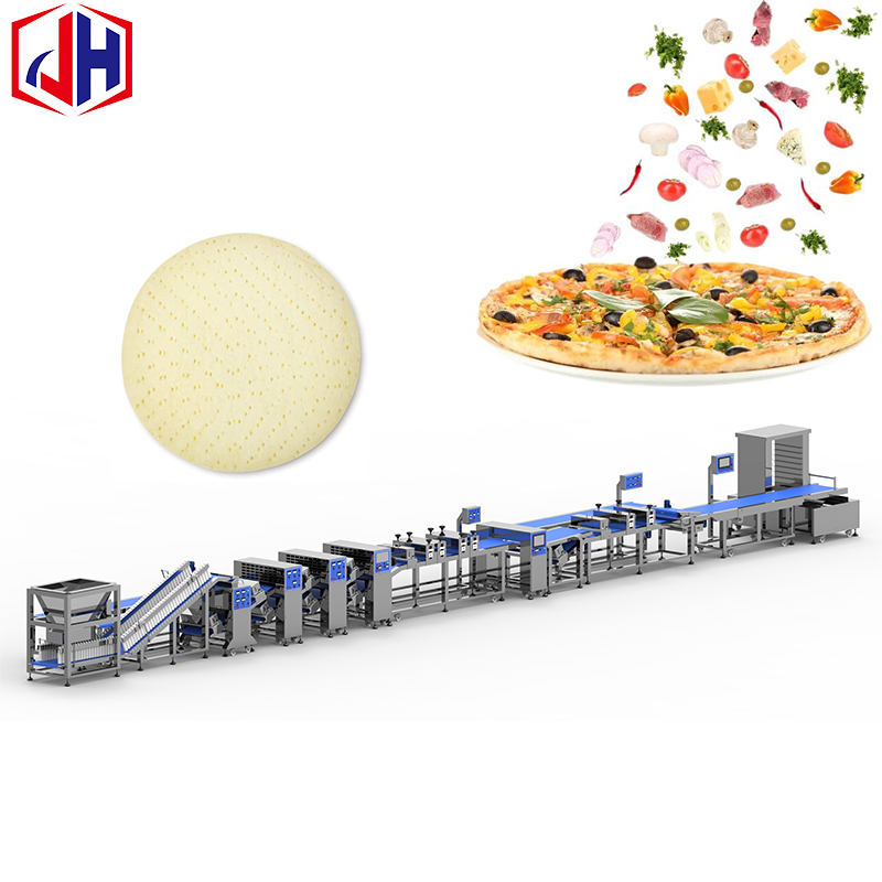 Linea di produzione di pizze ad alta capacità/Linea di lavorazione di impasti per pizze surgelate