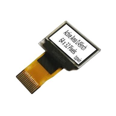 0.49 inch oled display panel 64x32 pixels white color 14 pin connector type oled screen 15mm length FPC oled panel