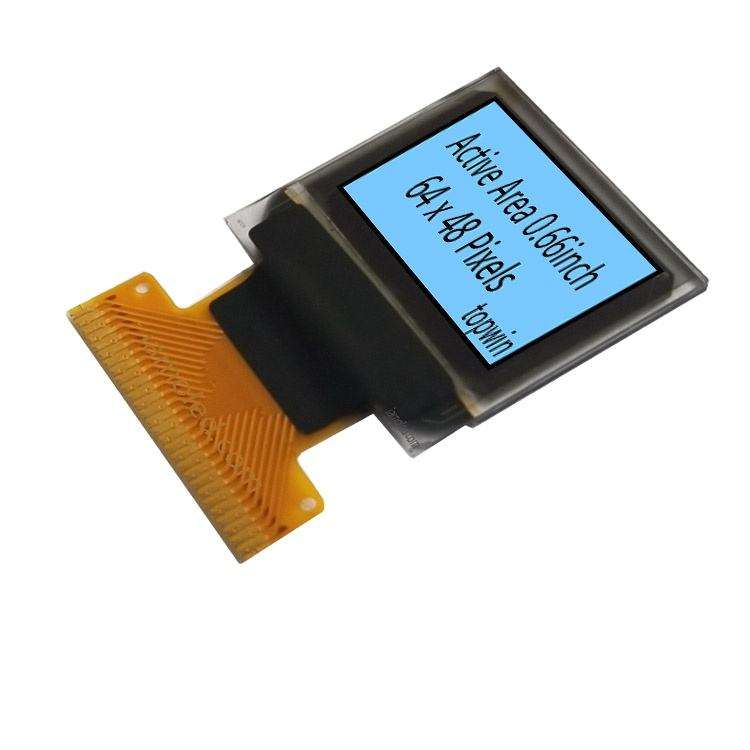  0.66 inch 0.66'' oled display White color 4-wire SPI I2C multi interface SSD1306 SSD1315