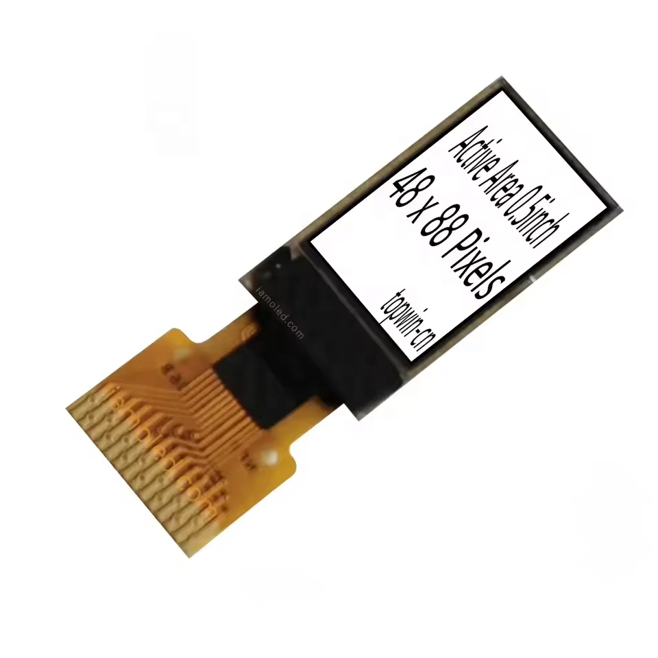 0.5'' 0.5inch small oled display 48x88 resolution white color 14 pin soldering type CH1115 IC