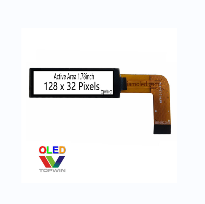 1.78'' 1.78 inch 128x32 resolution oled display panel L shape Straight shape SSD1312