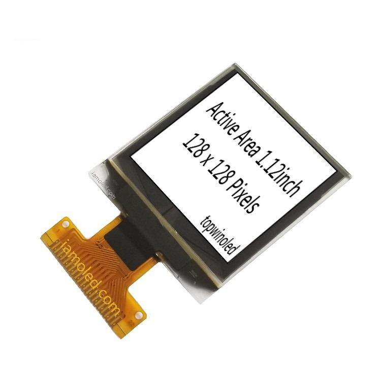 1.12'' 1.12inch oled display panel 128x128 pixels 22 pin white color soldering display screen VG-2828TSWIG01
