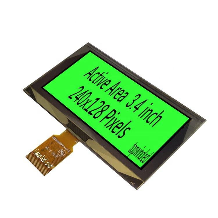 3.37'' 3.37inch 3.4 Inch 240x128 Resolution 16 Grayscale 24 Pin Oled Display QG-4028ASGIG01 Connector Type Ssd1322 Driving