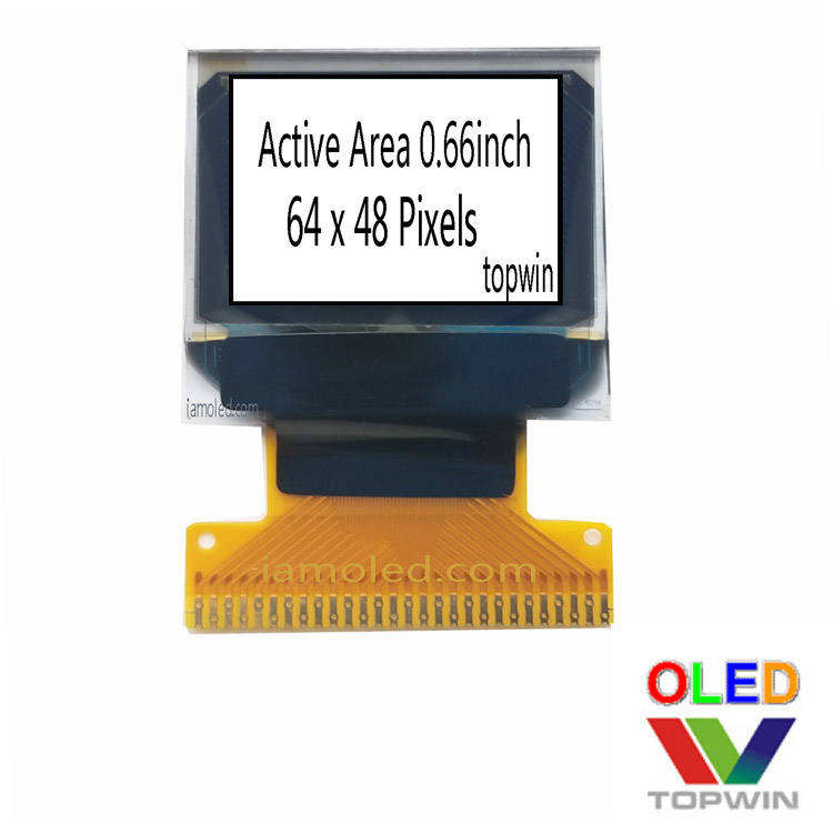 IC 7315 0.66 inch 0.66'' oled display White color 4-wire SPI I2C multi interface 