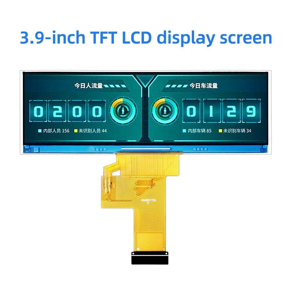 3.9 inch 480x128 IPS TFT LCD Display Module RGB SPI MCU Interface 900nits Brightness 16.7M Colors NV3041A