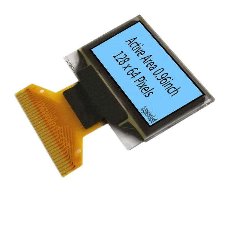 Mejor precio: pantalla OLED de 0,96 pulgadas, resolución de 128 × 64, colores blanco y azul, controlador SSD1306