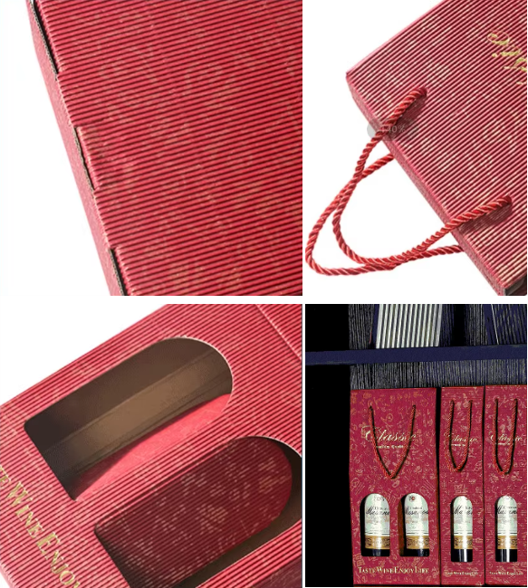 OEM Rigid Luxury Custom Made Rigid Cardboard Paper Champagne Boxes Wine Box Packaging For Whisky Alcohol manufacture