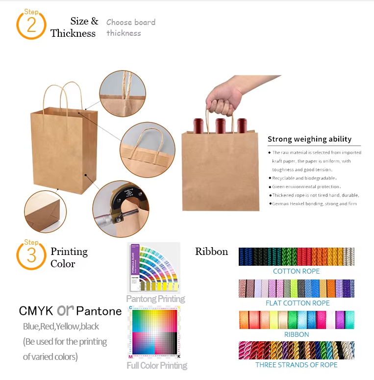 Custom Bag Printed Retail Clothing Packaging Paper Bag Shopping Packaging Paper Bag For Apparel details