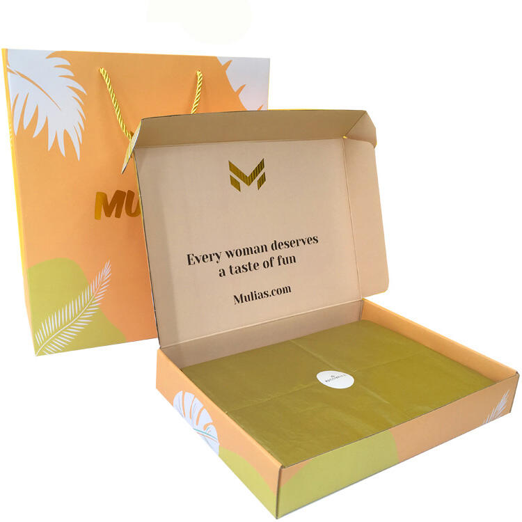 Custom Logo Print Corrugated Mailer Box Apparel Garment Underwear Mailer Box Cardboard Packaging Shipping Box