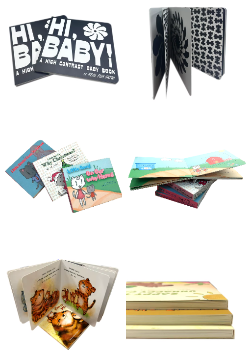 Custom Black And White Color Printing Books Educational Children Learning Book Cardboard Book supplier