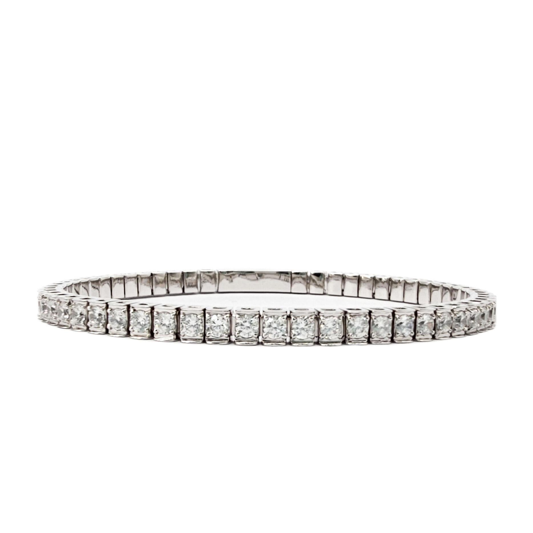 Factory Wholesale Iced Out Jewelry Rhodium Plated 5A Zircon Tennis Chain Bracelet Gift