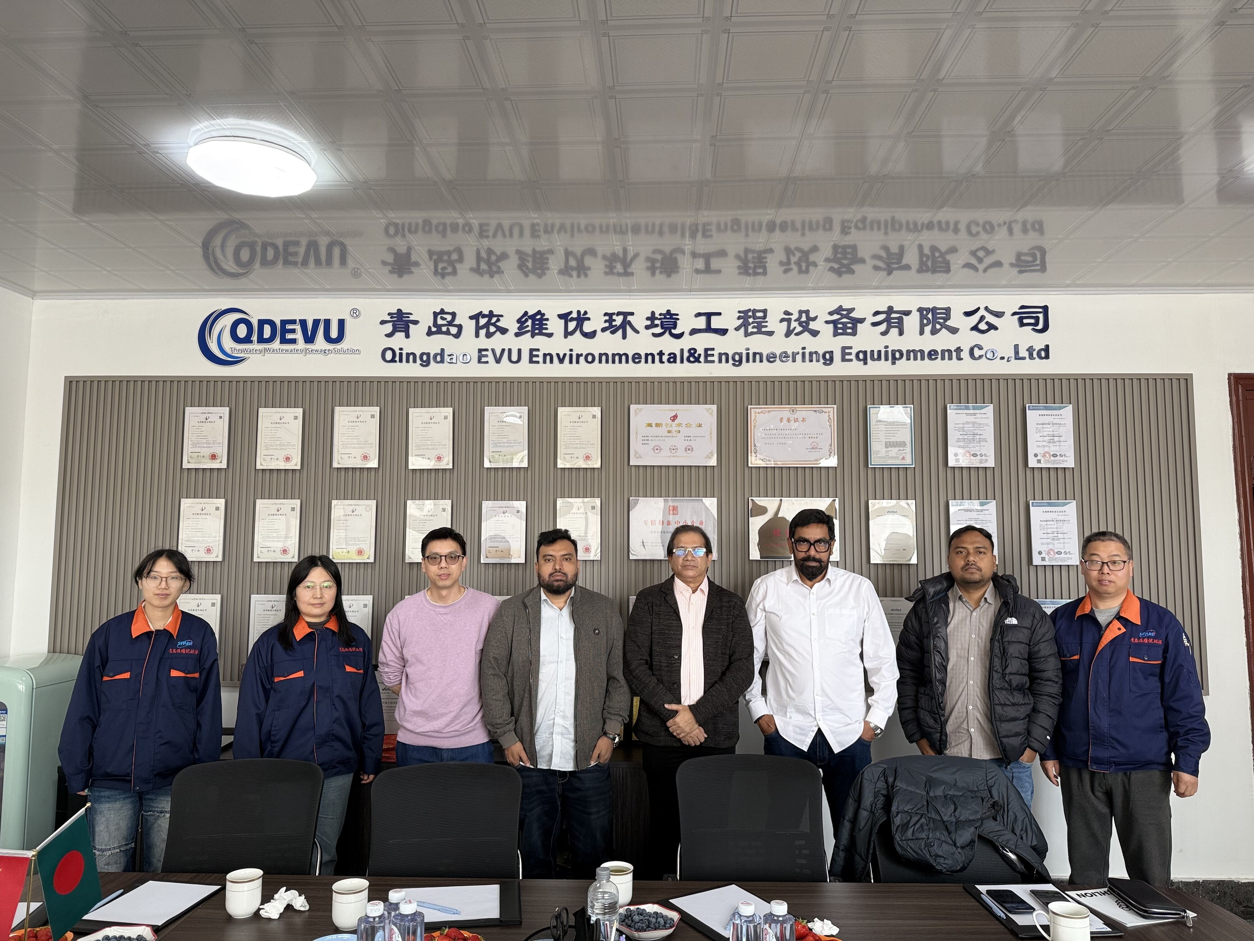 Mahadi Company from Bangladesh Visits Our Company for Wastewater Treatment Project Cooperation
