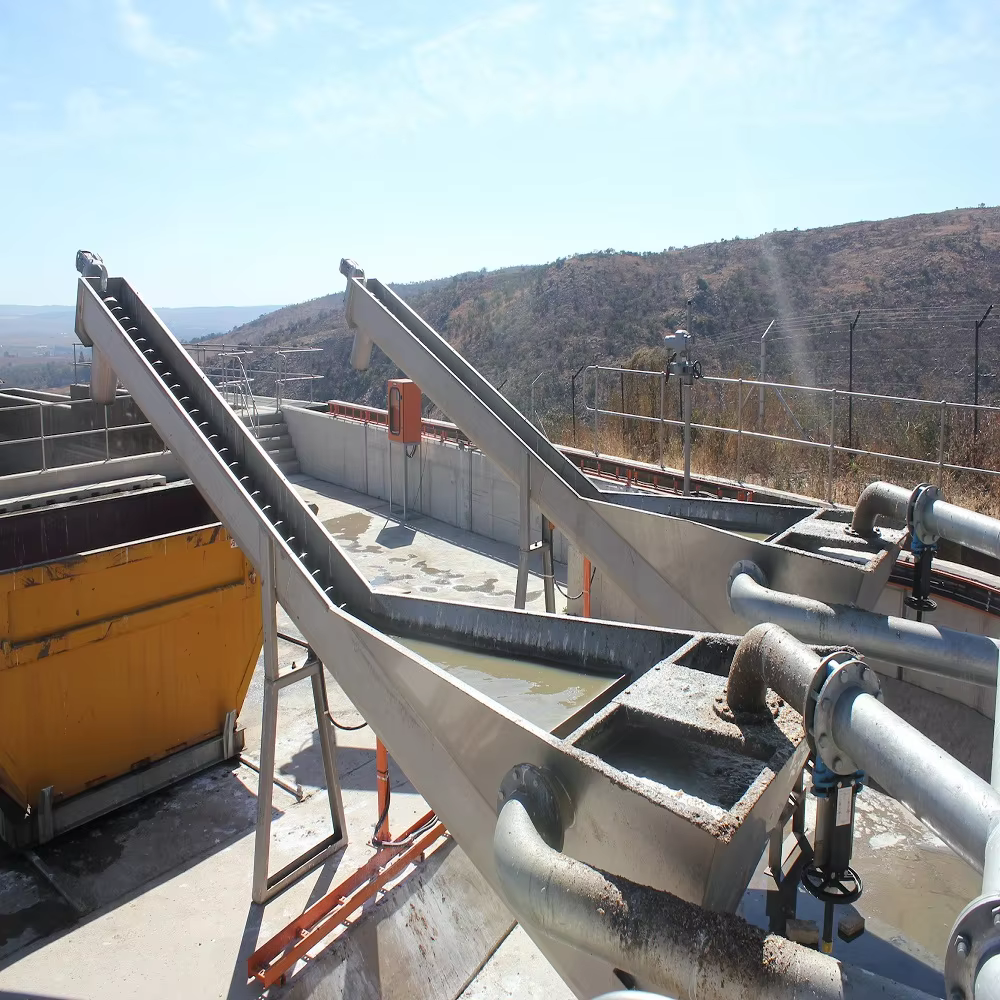 Grit classifier sand water separation equipment for wastewater treatment plant factory