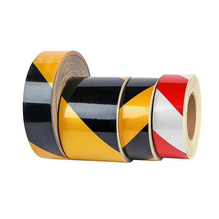 Fabrikverkauf PVC Schwarz-Gelb Bodenmarkierungswarnband