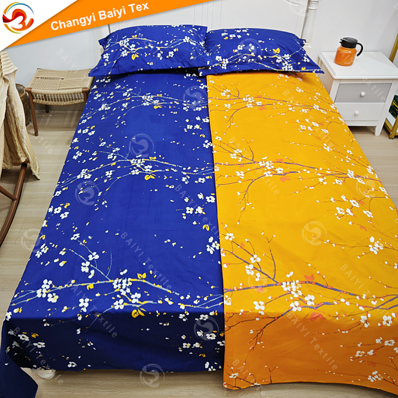 Indywidualny komplet pościeli 100% poliester z nadrukiem pigmentowym 4 szt., jasne kolory, dobra cena