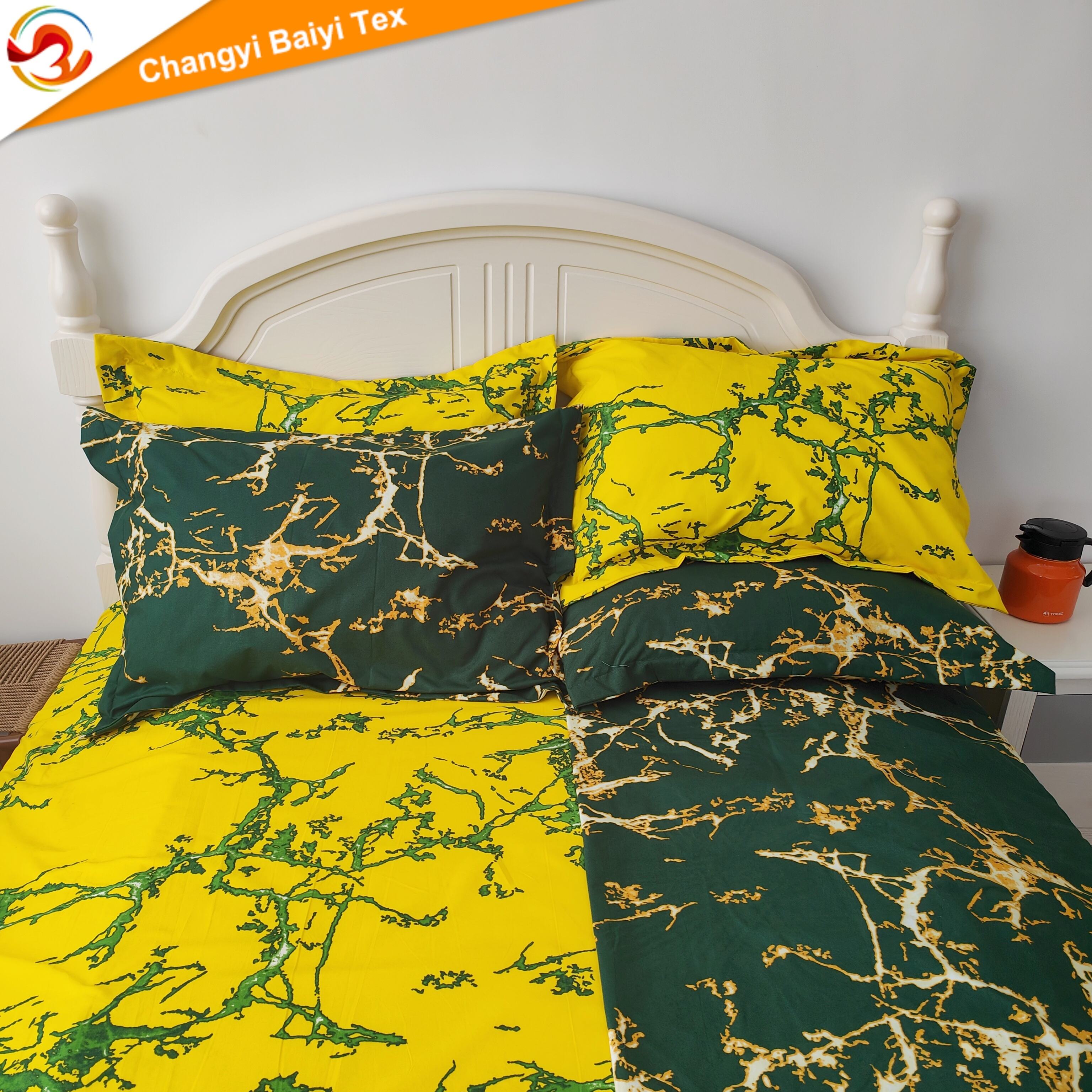 Niestandardowe kompletne zestawy pościeli z mikrofibry w nowoczesnym stylu z poszewką na poduszkę