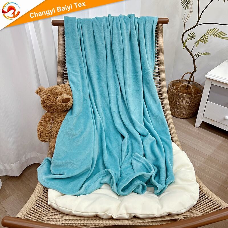 Rzucony koc z logo na zamówienie, wysokiej jakości polar fleece do promocji wewnątrz i na zewnątrz pomieszczeń