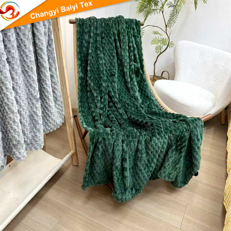 Hurtowe 100% poliestrowe luksusowe kołdry z flaneli żółwiaj wełny, ciepłe grube kocyki z polaru, nowoczesny jednolity wzór