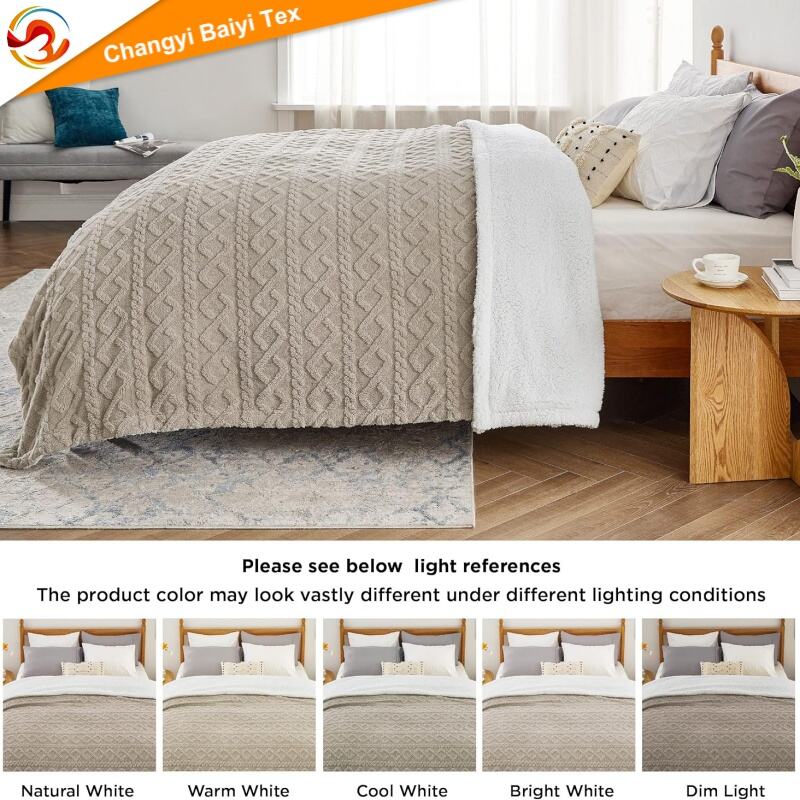 100% poliesterowa podwójna sznurowana poszwa z aksamitu szu do łóżka, narzuta