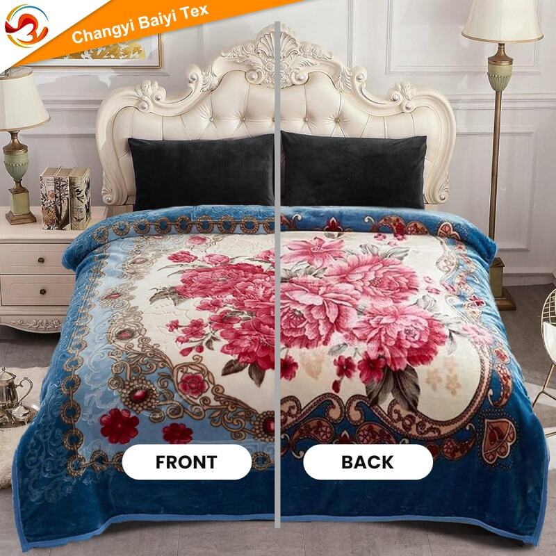 Gruba Dwustronna Kołdra Rasher Fleece, Dwuwarstwowa Koca na Zimę, Prześcieradło na Siестkę do Łóżka