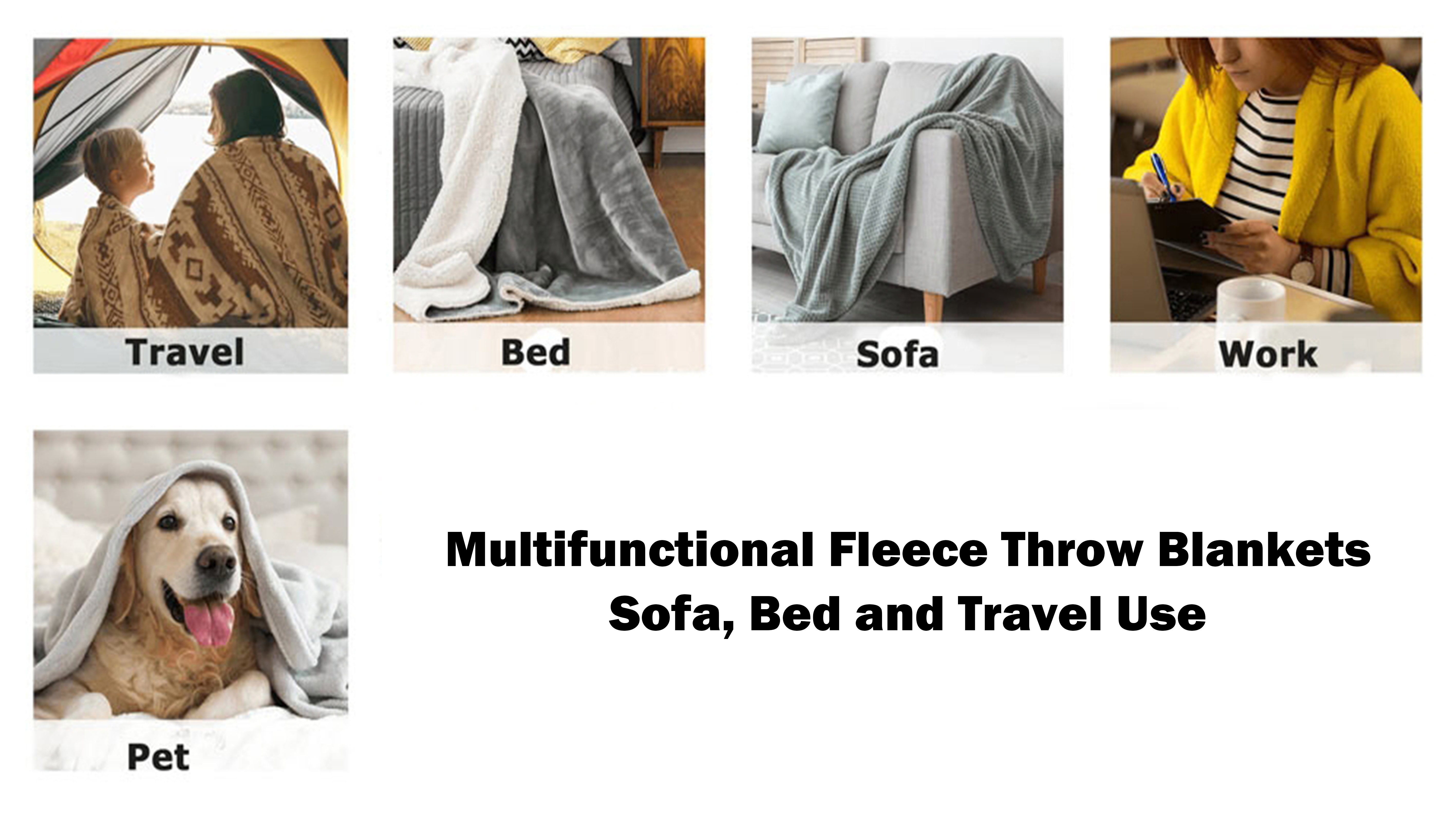 پتوهای فلیس چندکاره: برای استفاده روی مبل، تخت و سفر