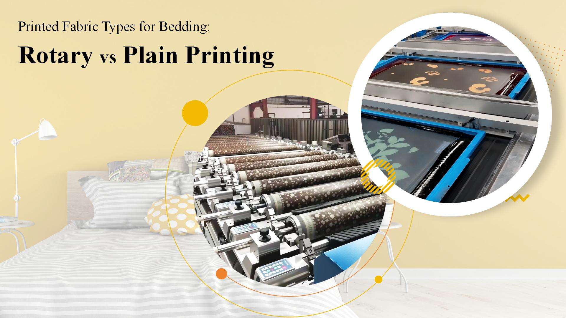 Printed Fabric Types for Bedding: Rotary vs Plain Printing