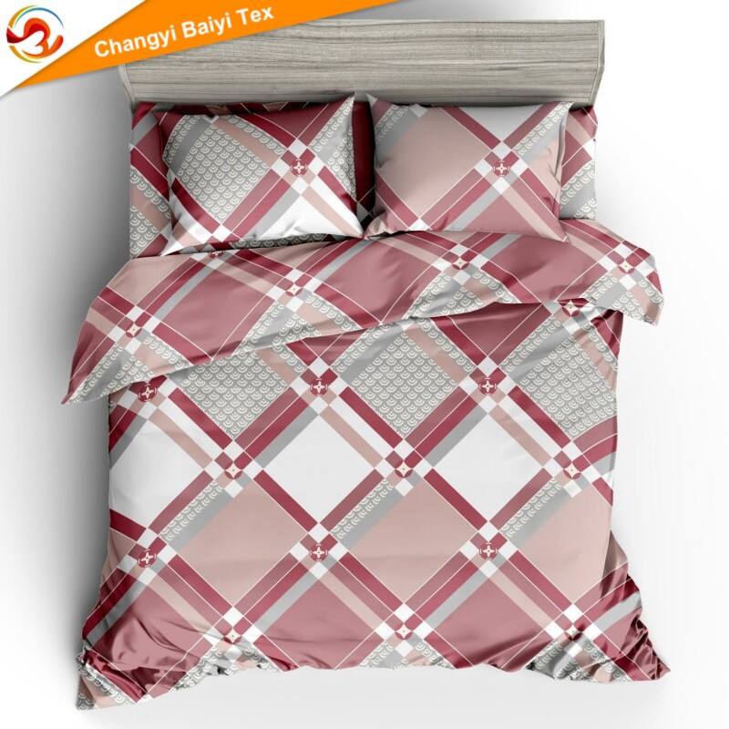 Hity sprzedaży, niestandardowy 4-sztukowy komplet pościeli, poszewka na kołdrę, poszwy na poduszki, tekstylia domowe OEM/ODM