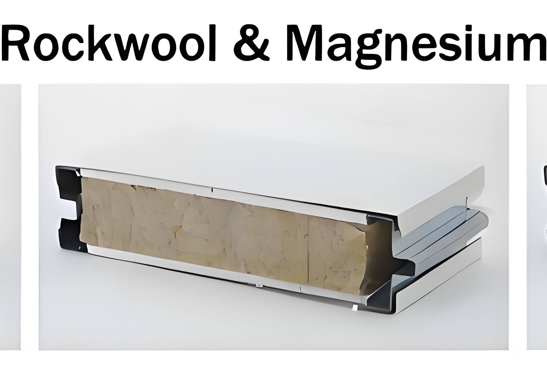 Rockwool and Magnesium Handmade Sandwich Panel