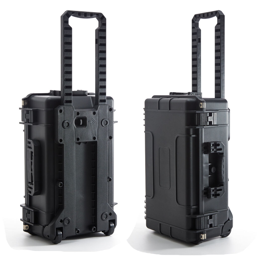 Wheel-and-handle hard case