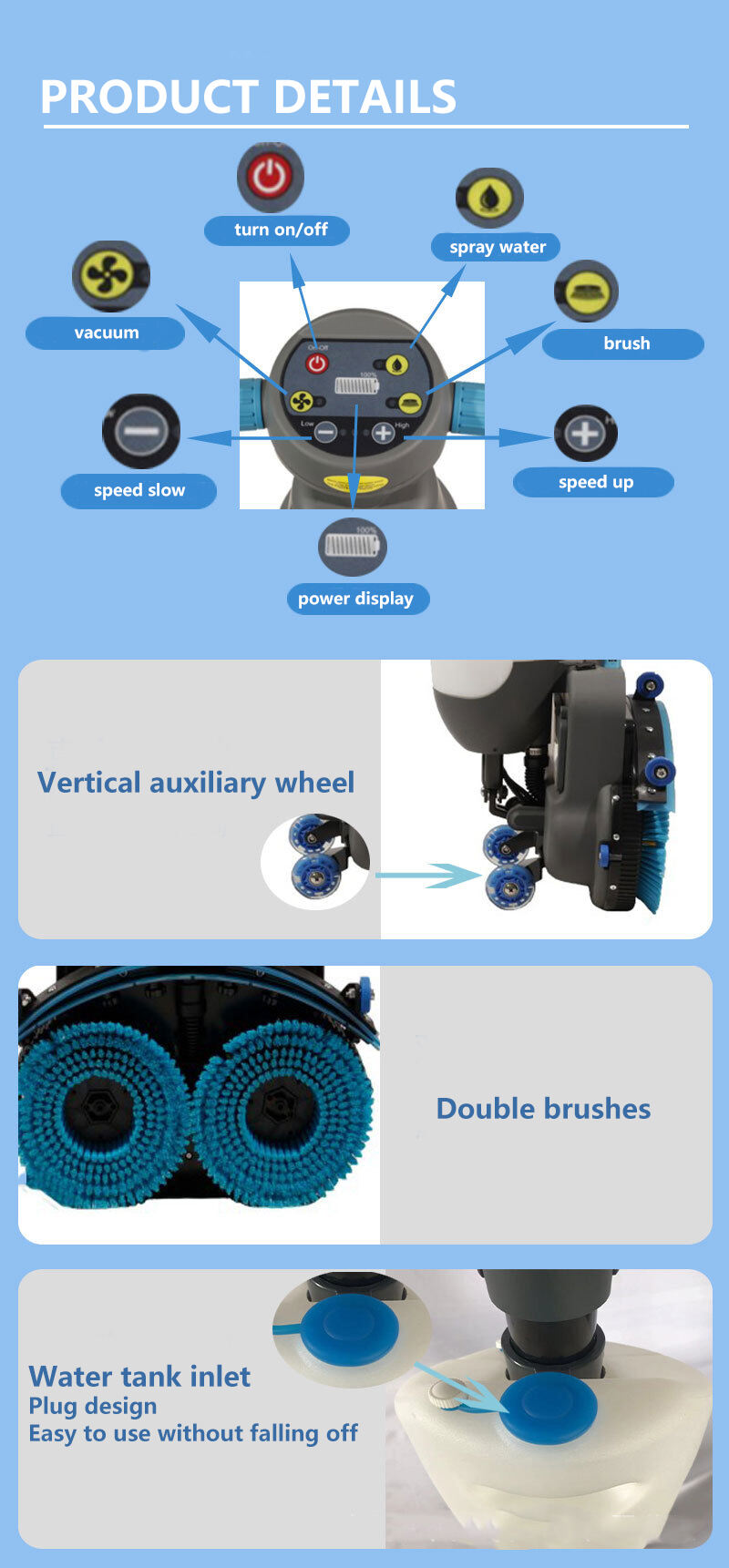 Connect Hoses For Efficient Floor Scrubbers Designed For Scrubbing Tile Floors