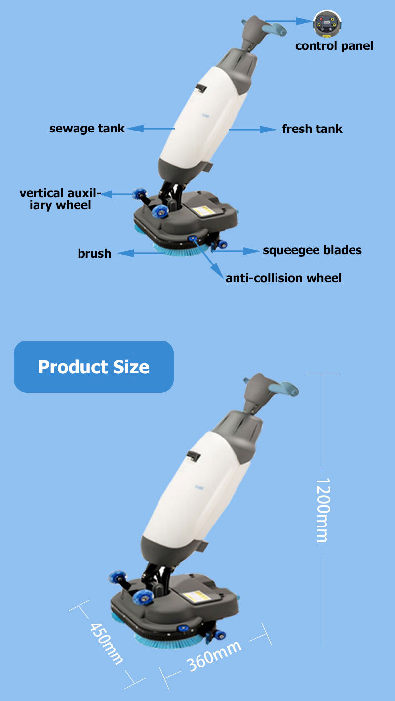 Floor Scrubbers With Low Water Consumption for Tile Floors