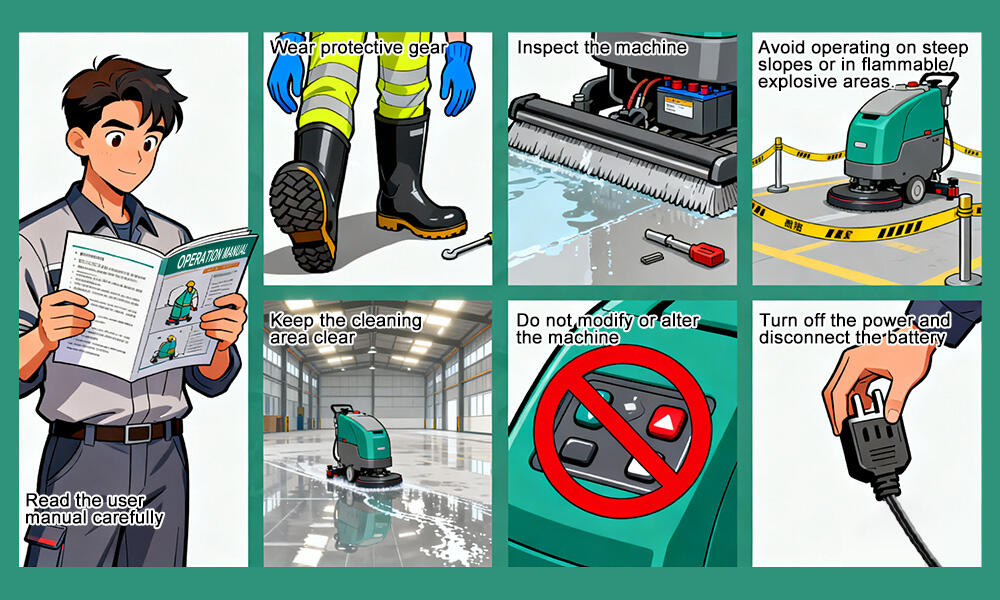 Watter Veiligheidsmaatreëls Moet Geneem Word Wanneer 'n Vloerbesem Gebruik Word?